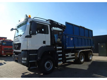 شاحنة قلاب, شاحنة كرين MAN TGS 26.400 6x6 – Wywrotka 3-stronna Meiller + Żuraw HIAB 166 E3 HIPRO – 429.222 km – Euro 4: صورة 2 شاحنة قلاب, شاحنة كرين MAN TGS 26.400 6x6 – Wywrotka 3-stronna Meiller + Żuraw HIAB 166 E3 HIPRO – 429.222 km – Euro 4: صورة 2