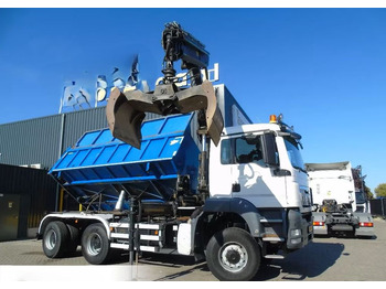 شاحنة قلاب, شاحنة كرين MAN TGS 26.400 6x6 – Wywrotka 3-stronna Meiller + Żuraw HIAB 166 E3 HIPRO – 429.222 km – Euro 4: صورة 3 شاحنة قلاب, شاحنة كرين MAN TGS 26.400 6x6 – Wywrotka 3-stronna Meiller + Żuraw HIAB 166 E3 HIPRO – 429.222 km – Euro 4: صورة 3