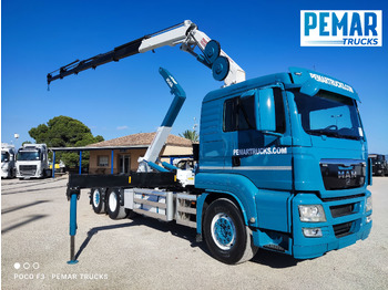 شاحنة قلاب, شاحنة كرين MAN TGS 26.480 6X2 GRUA MULTILIFT: صورة 3