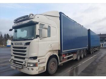 شاحنة مقفلة Scania R620 8x4 hakekori+Toplift 5 aks.ketjupurkukärry: صورة 1