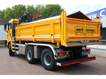 شاحنة كرين MAN TGS 33.420 2 Zijdige kipper + kraan 6x6 Stuur as: صورة 3