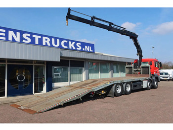 شاحنة نقل سيارات شاحنة, شاحنة كرين MAN TGS 35.360 8x2 Oprijwagen + HIAB 228 E 3 kraan. Radio grafisch + winch: صورة 3