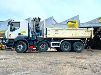 شاحنة قلاب Renault Kerax 8x4 520 BIBENNE CIF GRUE CORMACH: صورة 2