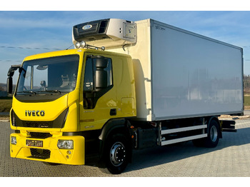 شاحنة الفريزر IVECO EUROCARGO 160-280 / CHŁODNIA / 6.1 M DŁUGOŚCI / 15 EUROPALET / AUTOMAT / SYPIALKA / NISKI PRZEBIEG / 16 TON DMC / CARRIER SPALINOWO - ELEKTRYCZNY / 2018 ROK: صورة 2