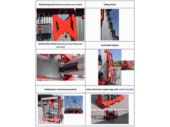 معدات الوصول 2024 Fodit FTA14-2H Dobbel mastelift 14 METER ARBEIDSHØYDE: صورة 5