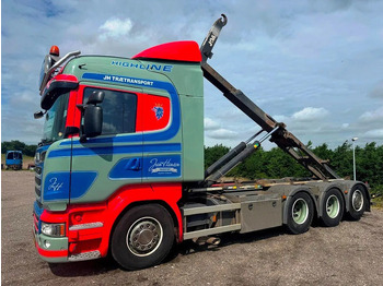 شاحنة ذات خطاف Scania R580 V8 hoglift. Air / Air suspension.: صورة 3