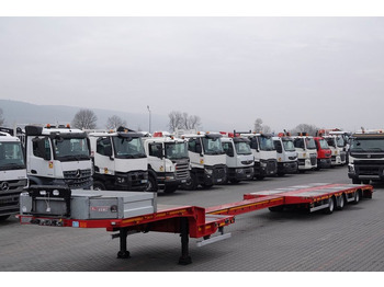 عربة منخفضة مسطحة نصف مقطورة EMTECH