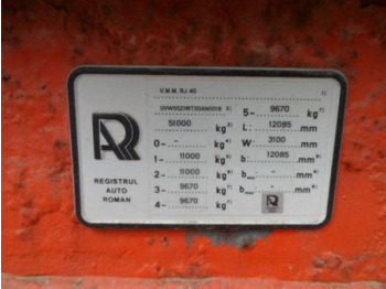 عربة منخفضة مسطحة نصف مقطورة UMM RJ 40: صورة 3