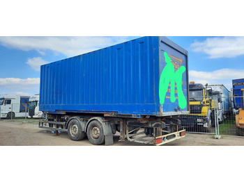 مقطورة نقل الحاويات Schmitz Cargobull Containeranhänger mit Container: صورة 3 مقطورة نقل الحاويات Schmitz Cargobull Containeranhänger mit Container: صورة 3