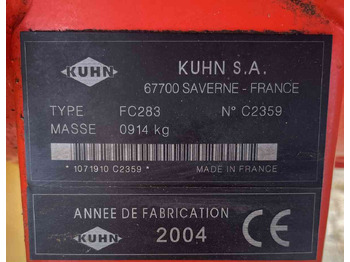 Kuhn FC283 schijvenmaaier achtermaaier weidebouwmachines Kuhn FC283 schijvenmaaier achtermaaier weidebouwmachines: صورة 4
