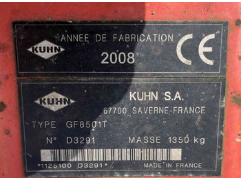 Kuhn GF 8501T Tedder Schudder Kreiselheuer weidebouwmachines Kuhn GF 8501T Tedder Schudder Kreiselheuer weidebouwmachines: صورة 4