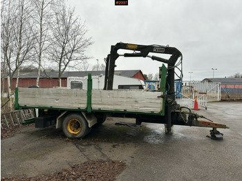 مقطورات مسطحة Crane Trailer, Hiab 445AW: صورة 5