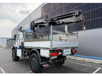 شاحنات مسطحة, شاحنة كرين Mercedes-BenzUnimog U5000 + Hiab 099 E-4: صورة 3