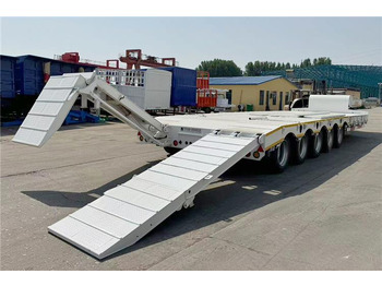 جديدة عربة منخفضة مسطحة نصف مقطورة TITAN 5 Axle 100 Ton Low Bed Trailer for Sale In Tanzania: صورة 2
