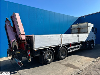 شاحنات مسطحة, شاحنة كرين DAF XF 410 6x2, Fassi, Retarder, Remote: صورة 2