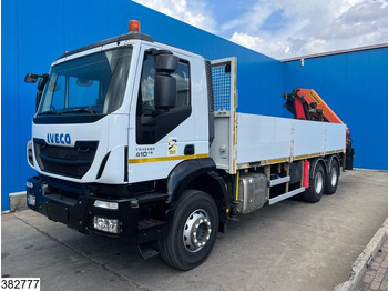 شاحنات مسطحة, شاحنة كرين Iveco Trakker 410 6x4, EURO 6, Retarder, Palfinger, Remote: صورة 3