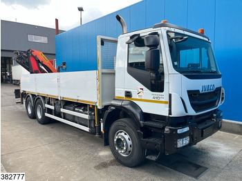 شاحنات مسطحة, شاحنة كرين Iveco Trakker 410 6x4, EURO 6, Retarder, Palfinger, Remote: صورة 5