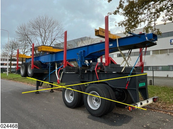 نصف مقطورة اخشاب Legras Openlaadbak Wood transport, Steel suspension: صورة 5