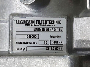 جديدة نظام الهيدروليك - آلات البناء Hydac RKM MM 251 BVE 10 A 0.0/-NR-1269000-Filter: صورة 5