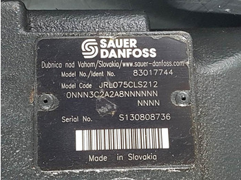 نظام الهيدروليك - آلات البناء Sauer Danfoss JRL075CLS2120NNN3C2A2A8NNNNNNNNNN: صورة 3