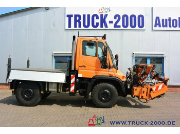 Unimog U 400 4 x 4 Mulag Teleskopausleger + Zapfwelle Unimog U 400 4 x 4 Mulag Teleskopausleger + Zapfwelle: صورة 4