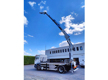 شاحنات مسطحة, شاحنة كرين MAN 18.410 F2000 Cormach 22000 E4F + jib: صورة 3