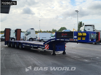 جديدة عربة منخفضة مسطحة نصف مقطورة GVN Trailer 4 axles NEW Lift+Lenkachse Hydraulic Ramps: صورة 3
