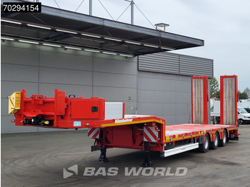 جديدة عربة منخفضة مسطحة نصف مقطورة Kässbohrer Hydraulic Bed 450cm Extendable, Lift+Steering Axle: صورة 2