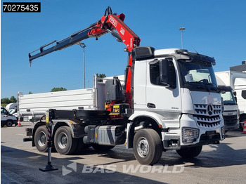 جديدة شاحنة قلاب, شاحنة كرين Mercedes-Benz Arocs 3348 6X4 Fassi F255A2.24 Kran Crane 9m3 3-Sided Tipper Big-Axle Euro 6: صورة 3