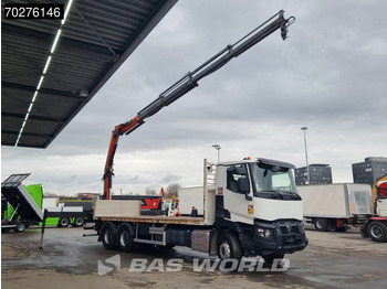 شاحنات مسطحة, شاحنة كرين Renault C 380 6X4 Palfinger PK18002-EH C Remote Retarder Euro 6: صورة 3