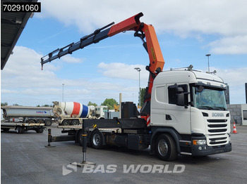 شاحنات مسطحة, شاحنة كرين Scania G410 6X2 Palfinger 53002 SH Kran Crane Lift+steering ACC Navi Euro 6: صورة 3
