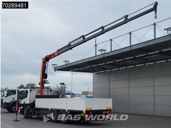 جديدة شاحنات مسطحة, شاحنة كرين Scania P410 6X2 NEW! Palfinger PK24-001 SLD 5 Kran Crane Retarder Lift+steering axle: صورة 2