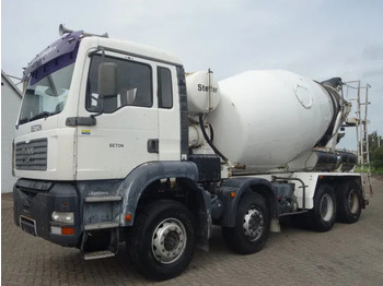 شاحنة خلاطة خرسانة MAN TGA 35.360 8X4 MIXER STEEL SPRINGS BIG AXELS MANUAL POMP: صورة 2