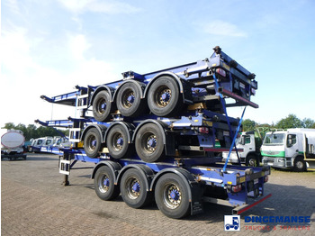 نصف مقطورة لنقل الحاويات Dennison Stack - 3 x container trailer 20-30-40-45 ft: صورة 3