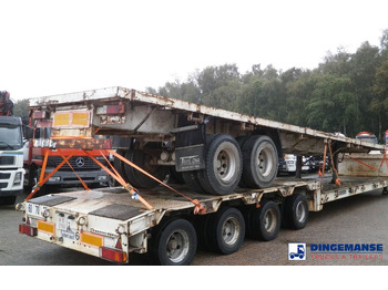 عربة منخفضة مسطحة نصف مقطورة Traylona 2-axle platform trailer 39000KG / Extendable 19M: صورة 3