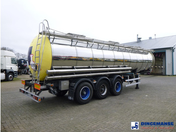 نصف مقطورة صهريج Van Hool Chemical tank inox 30 m3 / 1 comp: صورة 4