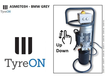 معدات الورش ASM0703H motorcycle lifting table with front wheel chock - BMW grey: صورة 3