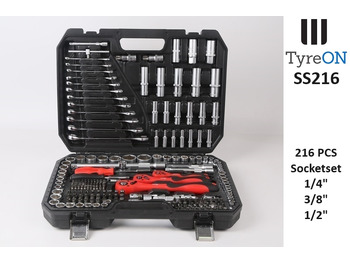 معدات الورش SS216 Professional Socket Set 216-piece 1/8 - 1/4 - 1/2 Inch - Chrome Vanadium: صورة 2