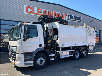 شاحنة النفايات DAF FAN CF 290 Euro 6 Hiab 21 Tonmeter laadkraan: صورة 2