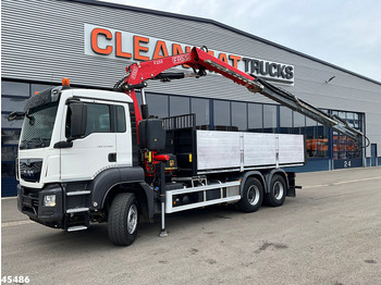 شاحنة قلاب, شاحنة كرين MAN TGS 33.460 6x4 Euro 6 Fassi 23 Tonmeter laadkraan Just 137.258 Km!: صورة 2