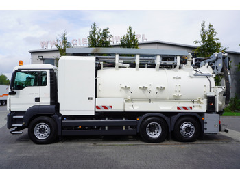 شاحنة الشفط MAN TGS 26.360 E6 / RIVARD sewage cleaner 18 m3 / 115 tho. km / steering axle / 2 units: صورة 3