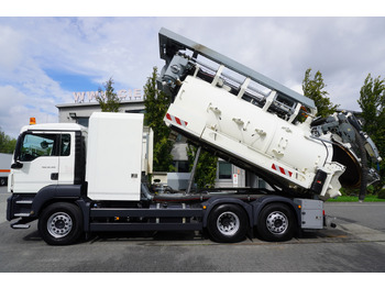 شاحنة الشفط MAN TGS 26.360 E6 / RIVARD sewage cleaner 18 m3 / 115 tho. km / steering axle / 2 units: صورة 4