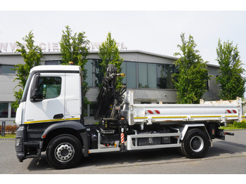 شاحنة قلاب, شاحنة كرين MERCEDES-BENZ Arocs 1833 / 87,000 km!!! / Hds HIAB X-DUO 128 B-2 / three-sided tipper: صورة 5