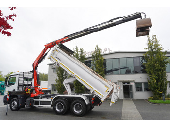 شاحنة كرين MERCEDES-BENZ Arocs 2636 6x4 / Fassi F175 / 7.7 t / 10 m / 2-side tipper / Bortmatic: صورة 3