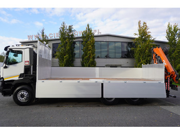 شاحنات مسطحة, شاحنة كرين RENAULT C380 Comfort 6x4 / Atlas 172.3E crane / Range 12.3 m / capacity 6.1 t / Flatbed 17 EPAL: صورة 3