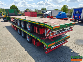 نصف مقطورة مسطحة HRD NTS 3-Assen SAF - MEGA - Heavy Duty - Rongpotten/Rongen - Schuine Achterkant met Rijgoot - Zware kantbalk: صورة 4