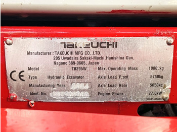 حفارة دولاب Takeuchi TB295W (3724): صورة 4