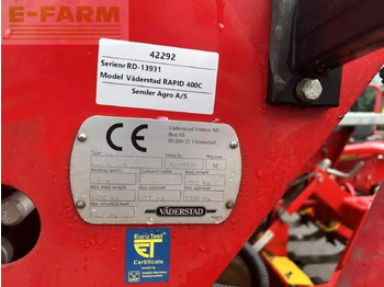 آلة البذار متعددة الوظائف Väderstad rapid 400c: صورة 3 آلة البذار متعددة الوظائف Väderstad rapid 400c: صورة 3