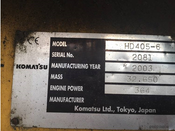 Komatsu HD405-6  Komatsu HD405-6: صورة 5