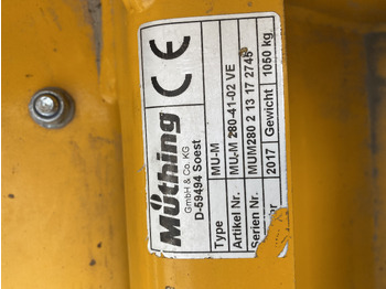 التقطيع جزازة Müthing MU-M 280-41-02VE Vario: صورة 4